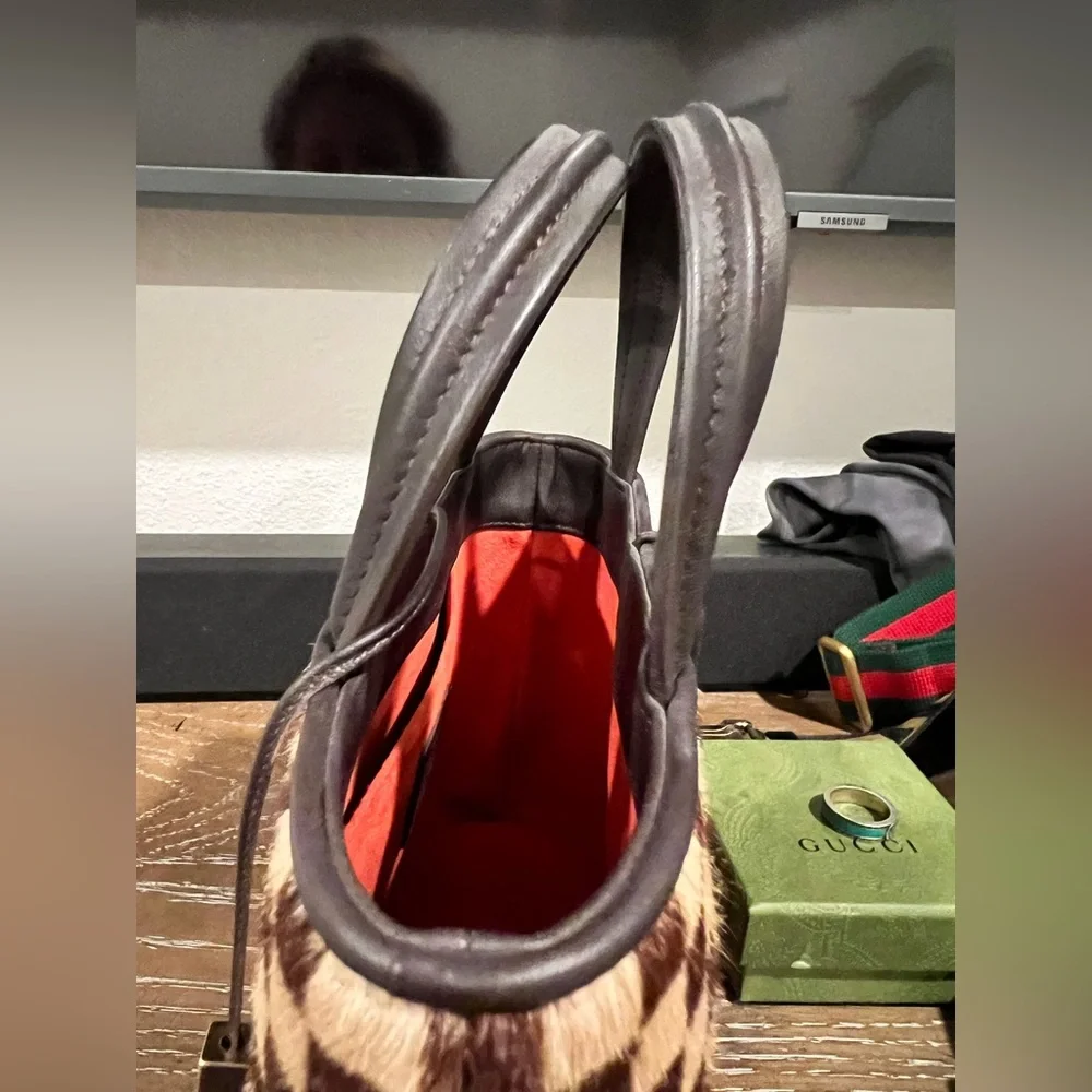 Louis Vuitton Damier Sauvage Impala Calf Hair Handbag - Picture 5 of 7